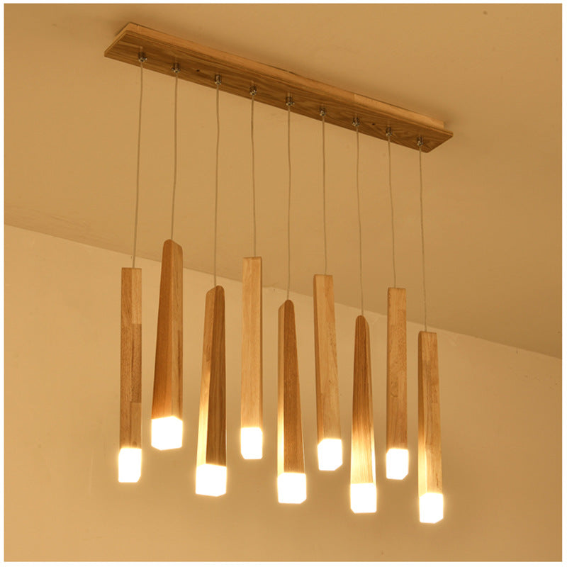 Nordic Wood Matchstick Pendant Light